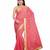 Copper plain Faux Georgette saree with blouse