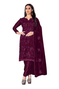 Multicolor embroidered organza salwar
