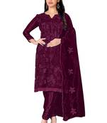 Multicolor embroidered organza salwar