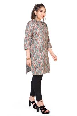 Samruddhi Women Multicolor printed rayon ethnic-kurtis 1