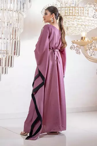 Gloria Purple Kaftan Dress