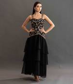 Black Kiara Ruffle Dress   Black