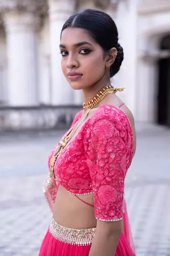 Fuschia Aarna Lehenga Set