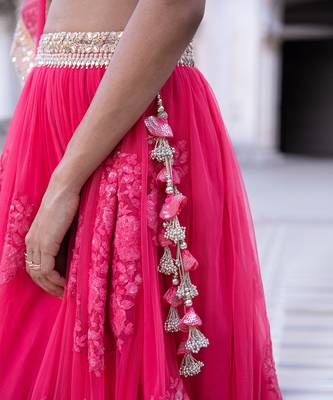Fuschia Aarna Lehenga Set 5