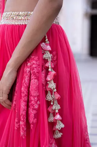 Fuschia Aarna Lehenga Set