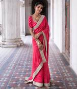 Fuchsia Diya Saree