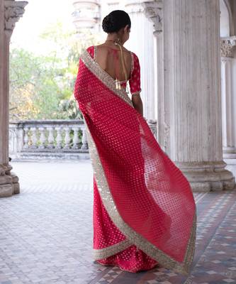 Fuchsia Diya Saree 2