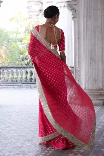 Fuchsia Diya Saree