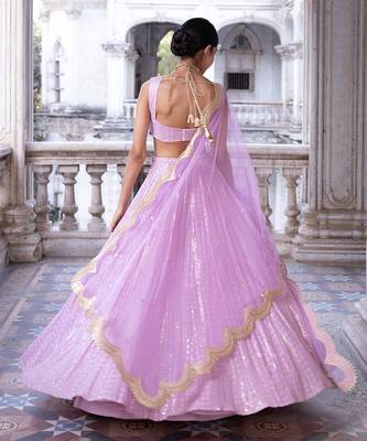 Lilac Ira Lehenga Set 3