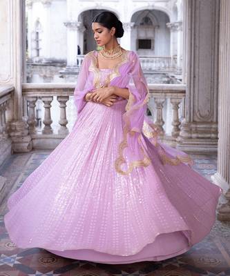 Lilac Ira Lehenga Set 4