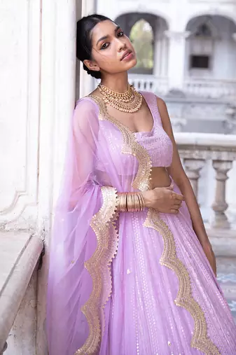 Lilac Ira Lehenga Set