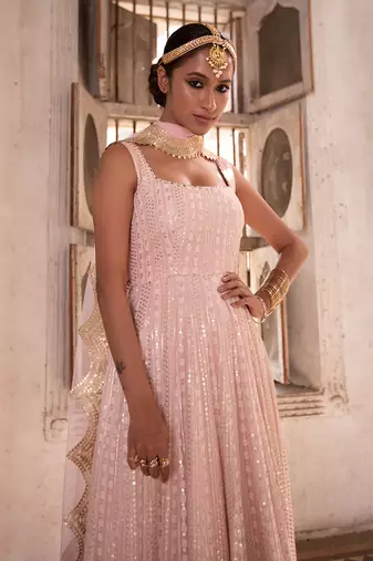 Blush Pink Kiara Anarkali