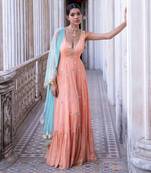 Tangerine Nitara Anarkali