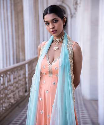 Tangerine Nitara Anarkali 4