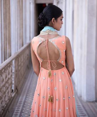 Tangerine Nitara Anarkali 5