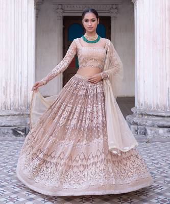Champagne Gold Sitara Lehenga Set 2