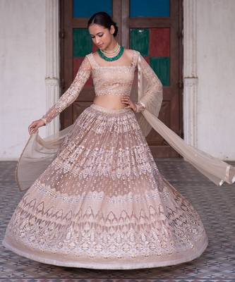 Champagne Gold Sitara Lehenga Set 3
