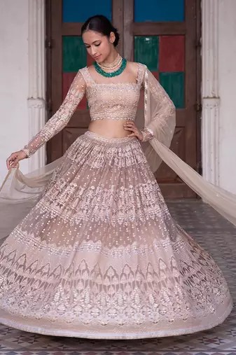 Champagne Gold Sitara Lehenga Set