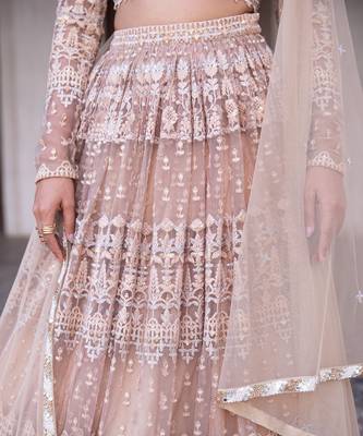 Champagne Gold Sitara Lehenga Set 5