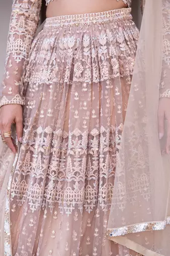 Champagne Gold Sitara Lehenga Set