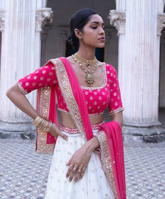 Fuschia Zara Lehenga Set 5