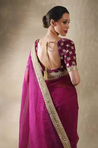 Clover Pomogranate Saree Set