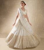 White Wedding Lehenga Choli for Women