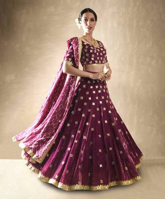 Pomogranate Petunia Lehenga Set 1