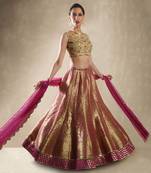 Pomegranate Wisteria Lehenga Set