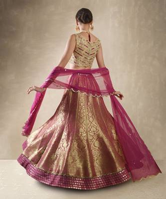 Pomegranate Wisteria Lehenga Set 2