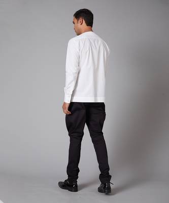 White Poplin Embroidered Shirt 4