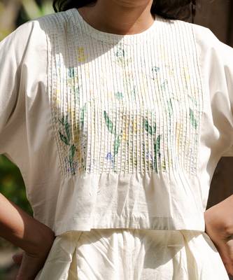 Ivory Jane Pin-tuck top 3