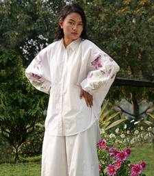 Ivory Caroline Dolman Sleeve Shirt