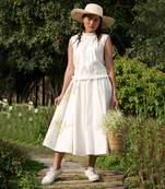 Ivory Sarah Tie-Up Top