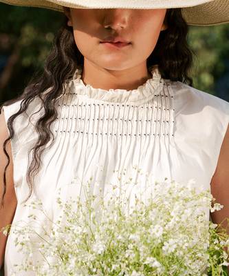 Ivory Sarah Tie-Up Top 6