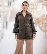 Amaya Military Green Shirt