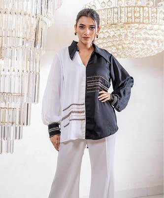 Isabella White Black Shirt 2