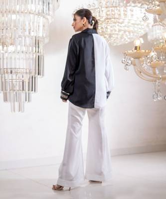 Isabella White Black Shirt 3