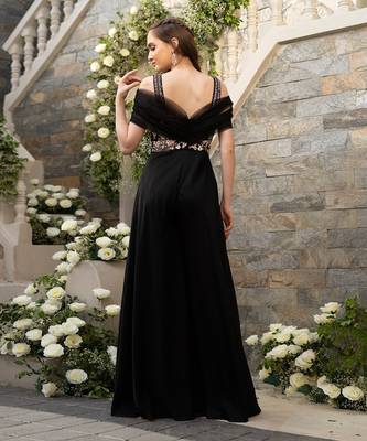Black Drape Jumpsuit 5