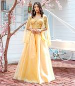 Nicole Yellow Lehenga Set