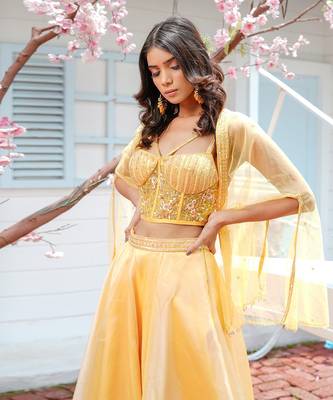 Nicole Yellow Lehenga Set 2