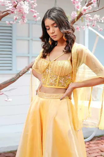 Nicole Yellow Lehenga Set