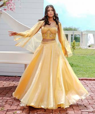 Nicole Yellow Lehenga Set 3