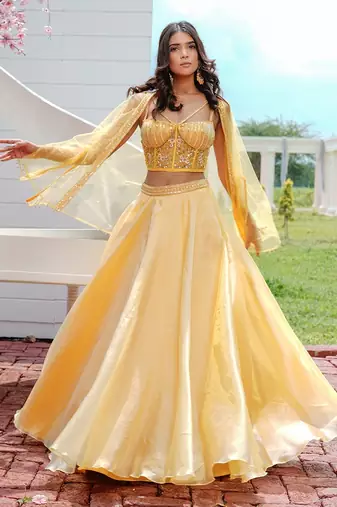 Nicole Yellow Lehenga Set