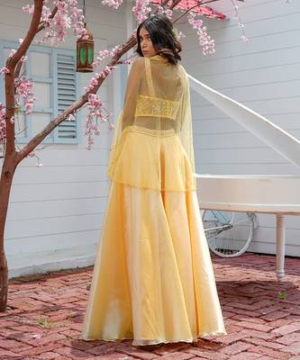Nicole Yellow Lehenga Set 4
