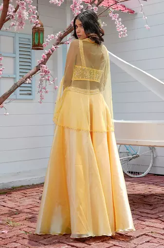 Nicole Yellow Lehenga Set