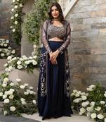 Blue Sutara Jacket Set