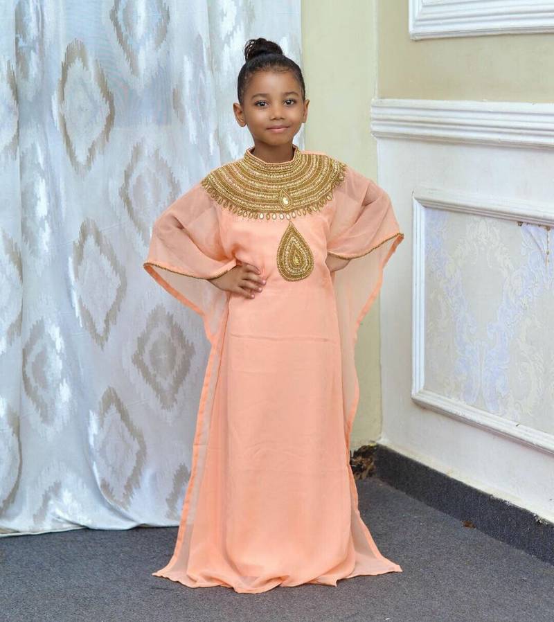 Sale New Girls Dress Kids Abaya Moroccan caftan Kids Dubai jilbab Kids Jellabiya Birthday Gifts 