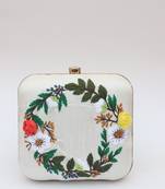 Worthyy Enterprises Embroidered Party Clutch For Women