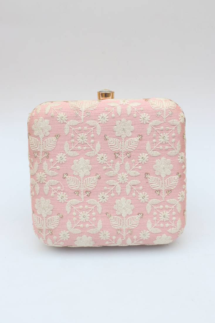 Worthyy Enterprises Handcrafted Embroidered Clutch Bag Purse Handbag For Women/Girls